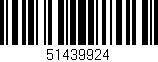 Código de barras (EAN, GTIN, SKU, ISBN): '51439924'