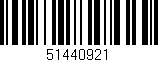 Código de barras (EAN, GTIN, SKU, ISBN): '51440921'