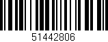 Código de barras (EAN, GTIN, SKU, ISBN): '51442806'