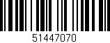 Código de barras (EAN, GTIN, SKU, ISBN): '51447070'