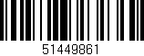 Código de barras (EAN, GTIN, SKU, ISBN): '51449861'