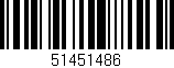 Código de barras (EAN, GTIN, SKU, ISBN): '51451486'