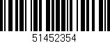 Código de barras (EAN, GTIN, SKU, ISBN): '51452354'