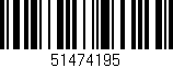 Código de barras (EAN, GTIN, SKU, ISBN): '51474195'
