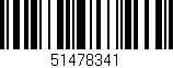 Código de barras (EAN, GTIN, SKU, ISBN): '51478341'