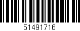 Código de barras (EAN, GTIN, SKU, ISBN): '51491716'