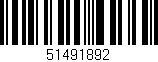 Código de barras (EAN, GTIN, SKU, ISBN): '51491892'