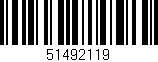 Código de barras (EAN, GTIN, SKU, ISBN): '51492119'