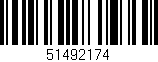 Código de barras (EAN, GTIN, SKU, ISBN): '51492174'