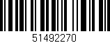 Código de barras (EAN, GTIN, SKU, ISBN): '51492270'