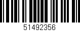 Código de barras (EAN, GTIN, SKU, ISBN): '51492356'