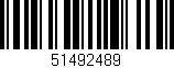 Código de barras (EAN, GTIN, SKU, ISBN): '51492489'