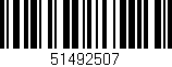 Código de barras (EAN, GTIN, SKU, ISBN): '51492507'