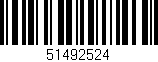 Código de barras (EAN, GTIN, SKU, ISBN): '51492524'