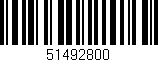 Código de barras (EAN, GTIN, SKU, ISBN): '51492800'