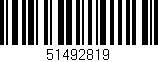 Código de barras (EAN, GTIN, SKU, ISBN): '51492819'