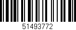 Código de barras (EAN, GTIN, SKU, ISBN): '51493772'