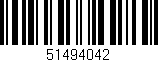 Código de barras (EAN, GTIN, SKU, ISBN): '51494042'