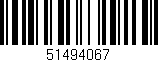 Código de barras (EAN, GTIN, SKU, ISBN): '51494067'