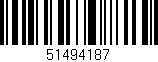 Código de barras (EAN, GTIN, SKU, ISBN): '51494187'