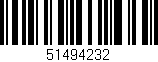 Código de barras (EAN, GTIN, SKU, ISBN): '51494232'