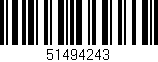 Código de barras (EAN, GTIN, SKU, ISBN): '51494243'