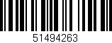 Código de barras (EAN, GTIN, SKU, ISBN): '51494263'