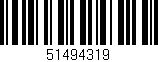 Código de barras (EAN, GTIN, SKU, ISBN): '51494319'