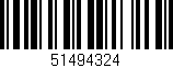 Código de barras (EAN, GTIN, SKU, ISBN): '51494324'
