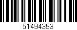 Código de barras (EAN, GTIN, SKU, ISBN): '51494393'