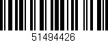 Código de barras (EAN, GTIN, SKU, ISBN): '51494426'