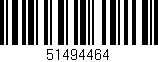 Código de barras (EAN, GTIN, SKU, ISBN): '51494464'