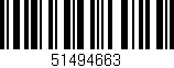 Código de barras (EAN, GTIN, SKU, ISBN): '51494663'