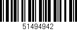 Código de barras (EAN, GTIN, SKU, ISBN): '51494942'