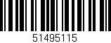 Código de barras (EAN, GTIN, SKU, ISBN): '51495115'