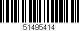 Código de barras (EAN, GTIN, SKU, ISBN): '51495414'