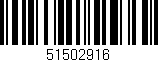 Código de barras (EAN, GTIN, SKU, ISBN): '51502916'