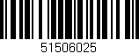Código de barras (EAN, GTIN, SKU, ISBN): '51506025'