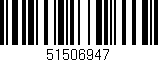 Código de barras (EAN, GTIN, SKU, ISBN): '51506947'