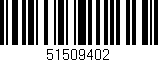 Código de barras (EAN, GTIN, SKU, ISBN): '51509402'