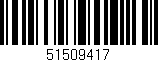 Código de barras (EAN, GTIN, SKU, ISBN): '51509417'