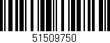 Código de barras (EAN, GTIN, SKU, ISBN): '51509750'