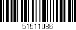 Código de barras (EAN, GTIN, SKU, ISBN): '51511086'