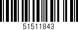 Código de barras (EAN, GTIN, SKU, ISBN): '51511843'