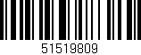 Código de barras (EAN, GTIN, SKU, ISBN): '51519809'