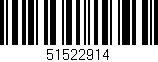Código de barras (EAN, GTIN, SKU, ISBN): '51522914'