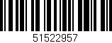 Código de barras (EAN, GTIN, SKU, ISBN): '51522957'