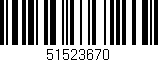 Código de barras (EAN, GTIN, SKU, ISBN): '51523670'