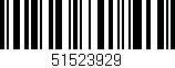 Código de barras (EAN, GTIN, SKU, ISBN): '51523929'