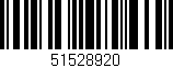 Código de barras (EAN, GTIN, SKU, ISBN): '51528920'